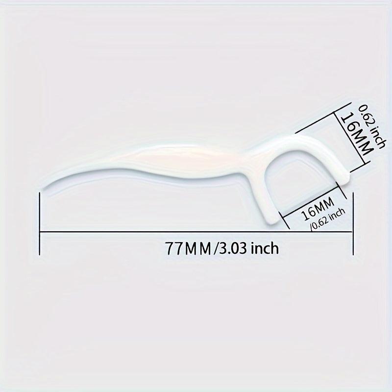 2sets Travel Dental Floss Box Portable Toothpick Box Disposable Dental Floss