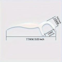 2sets Travel Dental Floss Box Portable Toothpick Box Disposable Dental Floss