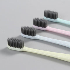 4pcs Macaron Adult Toothbrush Soft Hair
