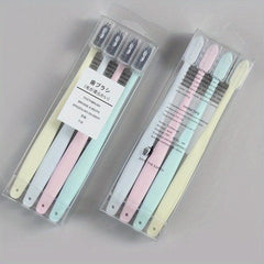 4pcs Macaron Adult Toothbrush Soft Hair