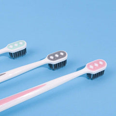 3pcs Wide Head Bamboo Charcoal Toothbrush Soft Bristles