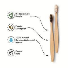 Bamboo Toothbrush Soft Bristles Eco Friendly Natural
