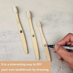 Bamboo Toothbrush Soft Bristles Eco Friendly Natural