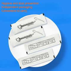 100 Disposable Dental Floss Picks in Packages, Hygienic Toothpicks, Travel Stick