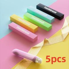 5pk Mini Foldable Toothbrush Travel Size Individually Wrapped Home Supplies