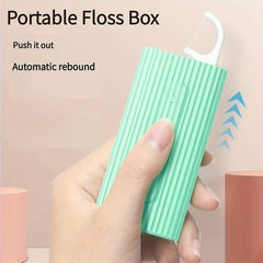 Portable Dental Floss Storage Box with Floss Picks Dispenser