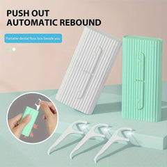 Portable Dental Floss Storage Box with Floss Picks Dispenser