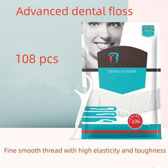 108pcs Disposable Floss Stick High Pull Portable Household Dental Care