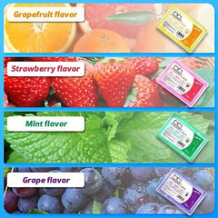 50pcs Thin Smooth Disposable Floss Fruit Flavor Sticks Individually Packaged