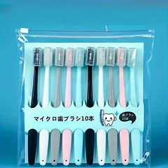 10pcs Adult Fine Bristle Toothbrush for Oral Cleaning