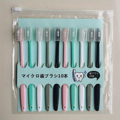 10pcs Adult Fine Bristle Toothbrush for Oral Cleaning