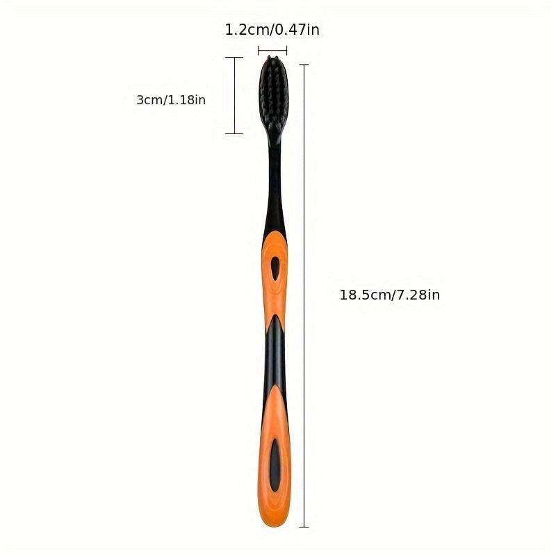 5pcs Portable Toothbrushes Wide Brush Head Fine Silk Mouth Clean