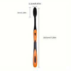 5pcs Portable Toothbrushes Wide Brush Head Fine Silk Mouth Clean