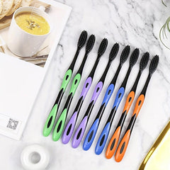 5pcs Portable Toothbrushes Wide Brush Head Fine Silk Mouth Clean