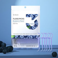 100pcs Dental Floss Sticks: Portable Pack for Teeth Care