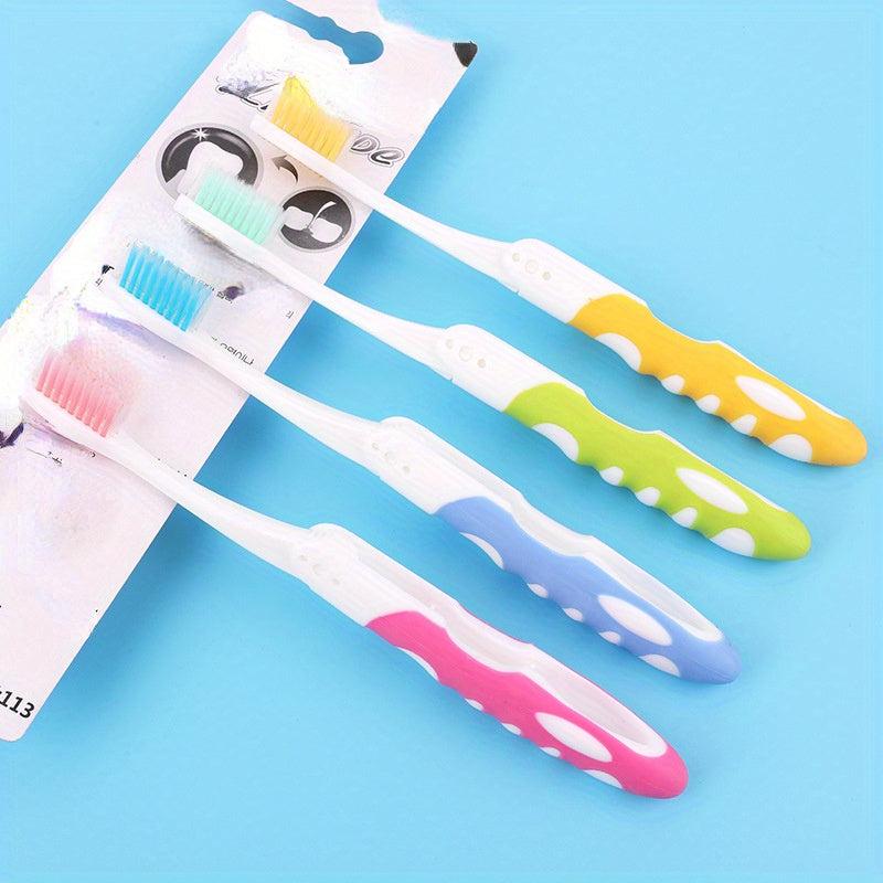 2pcs Folding Toothbrush Portable Manual Disposable Travel Toothbrush Set
