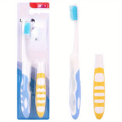 2pcs Folding Toothbrush Portable Manual Disposable Travel Toothbrush Set