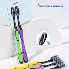 8pcs Soft Bristles Adult Toothbrushes Individually Wrapped