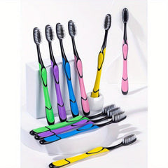 8pcs Soft Bristles Adult Toothbrushes Individually Wrapped