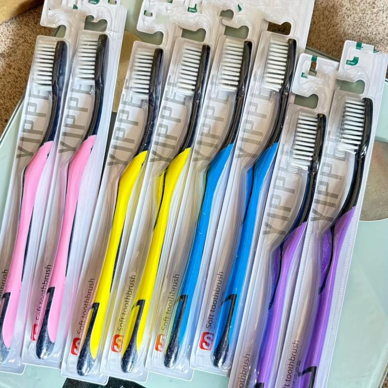 8pcs Soft Bristles Adult Toothbrushes Individually Wrapped