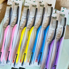 8pcs Soft Bristles Adult Toothbrushes Individually Wrapped