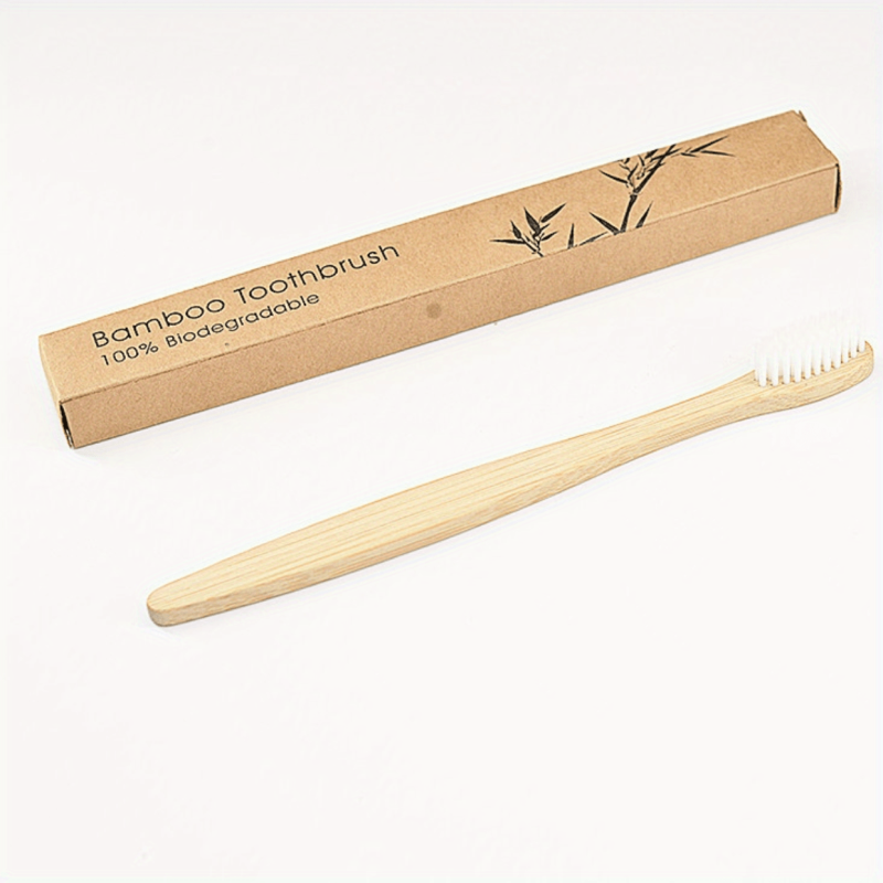 4pcs Bamboo Toothbrushes BPA Soft Bristles Eco Friendly