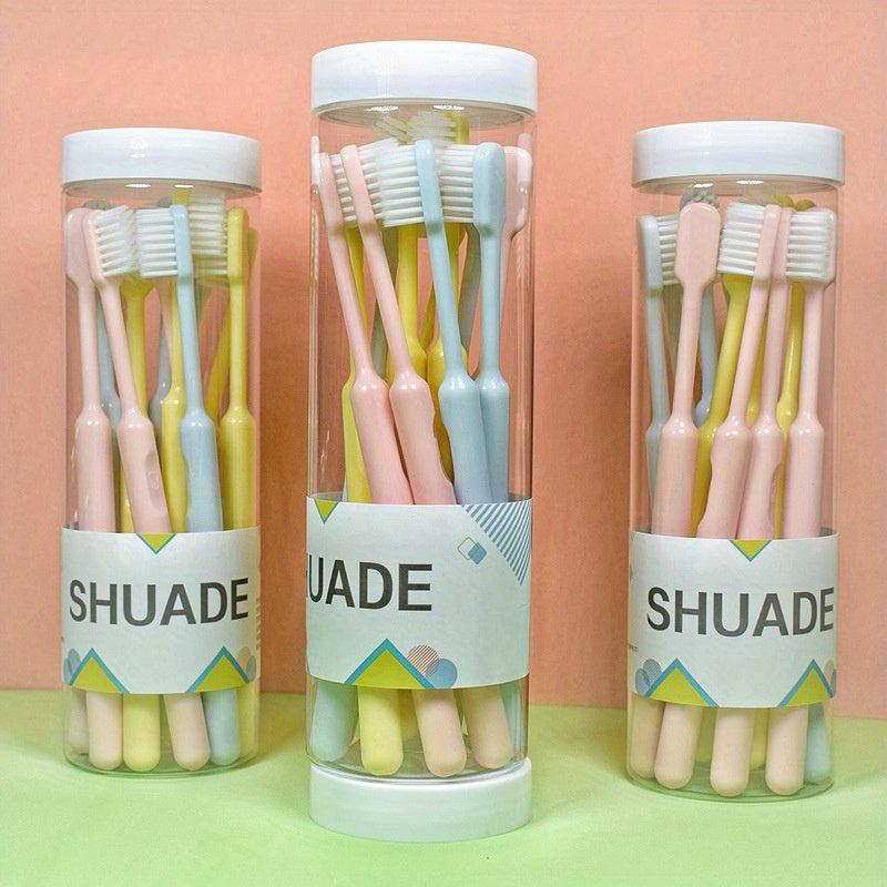 12pcs Bucket Storage Box Soft Bristle Toothbrush