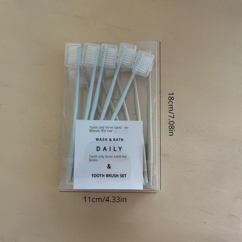Eco-Friendly Bamboo Charcoal Toothbrush 10 Pack