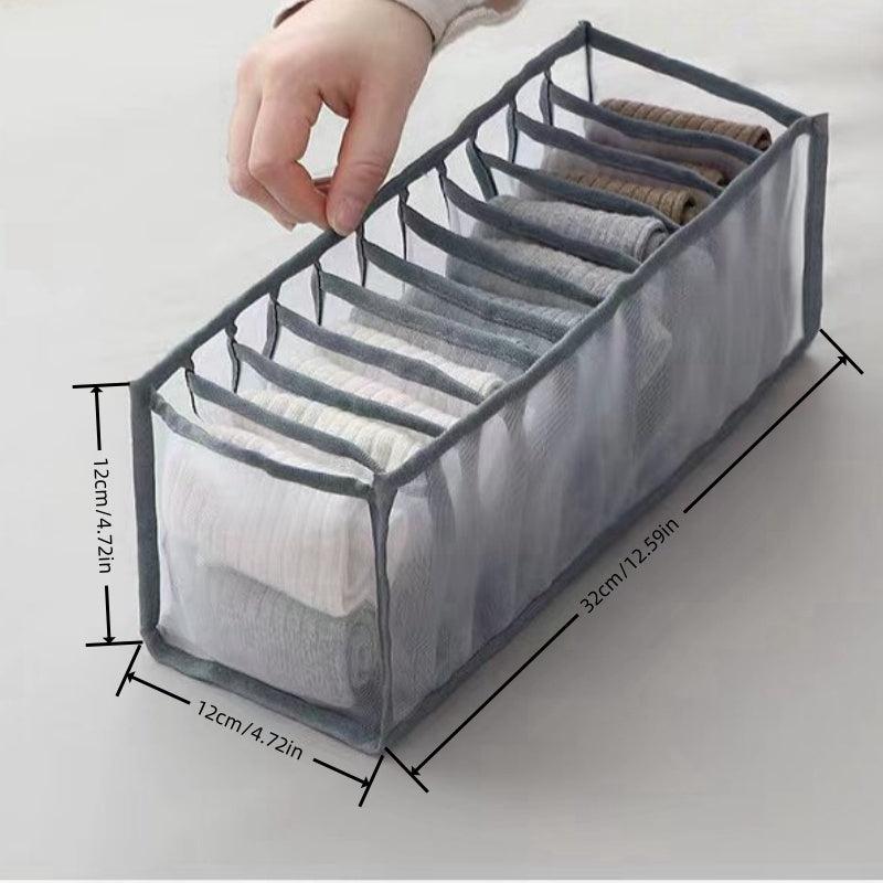 Fabric Underwear Storage Boxes Organizer Dividers for Wardrobe