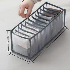 Fabric Underwear Storage Boxes Organizer Dividers for Wardrobe