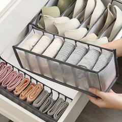 Fabric Underwear Storage Boxes Organizer Dividers for Wardrobe