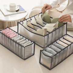 Fabric Underwear Storage Boxes Organizer Dividers for Wardrobe