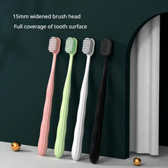 Soft Bristle Toothbrush for Teeth Cleaning Adult 2 Packs