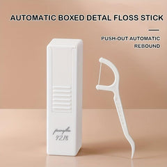Portable Automatic Flossing Case with 9 Dental Floss