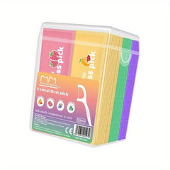 50pcs Colorful Fruit Dental Floss & Toothpicks Pack