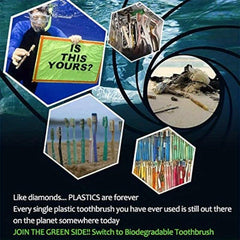 10pcs Biodegradable Bamboo Toothbrushes BPA Soft Bristles Natural Eco Friendly