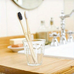 10pcs Biodegradable Bamboo Toothbrushes BPA Soft Bristles Natural Eco Friendly