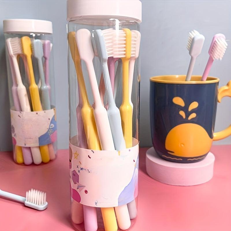 10/20pcs Soft Hair Toothbrush Adult High Density Brush Silk