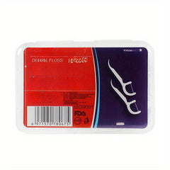 50pcs Disposable Dental Floss Sticks Toothpicks For Oral Care