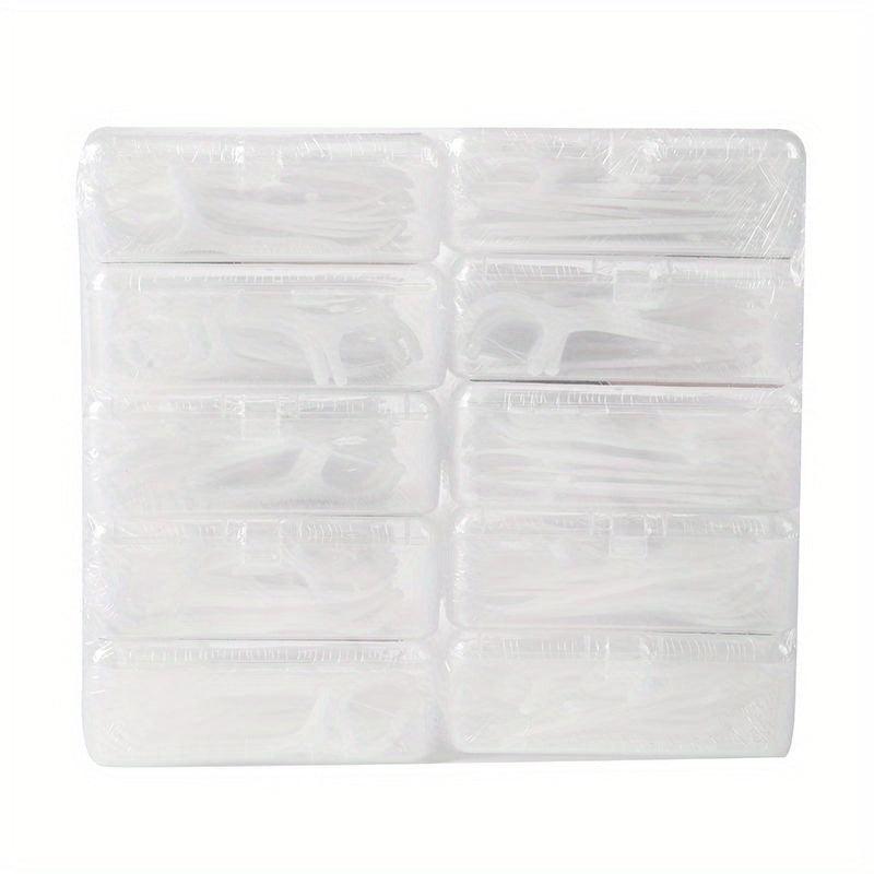 50pcs Disposable Dental Floss Sticks Toothpicks For Oral Care