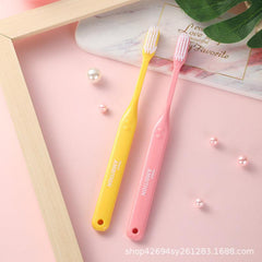 Rainbow Sharpening Silk Toothbrush Adult Travel Soft Hair Portable