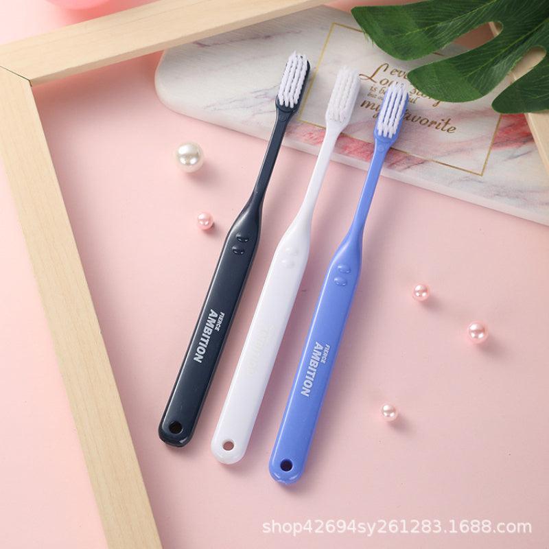 Rainbow Sharpening Silk Toothbrush Adult Travel Soft Hair Portable