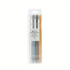 4pcs Macaron Japanese Toothbrush Soft Bristle Adult Small Disposable Manual