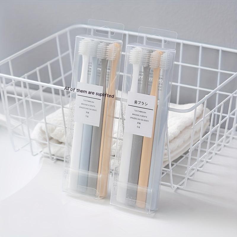 4pcs Soft Hair Couple Toothbrush Family Pack
