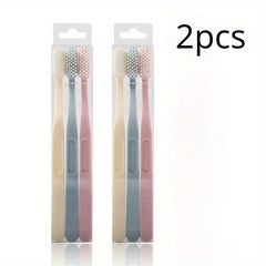 3pcs Soft Bristles Adult Toothbrush Family Size