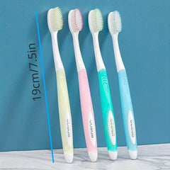 4pcs Portable Folding Toothbrush Soft Bristle Travel Camping Business Trip