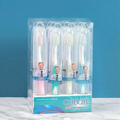 4pcs Portable Folding Toothbrush Soft Bristle Travel Camping Business Trip
