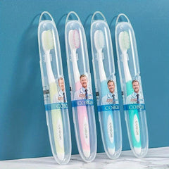 4pcs Portable Folding Toothbrush Soft Bristle Travel Camping Business Trip
