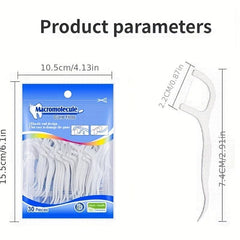 Dental Floss Picks 30pcs High Strength Plastic Deep Cleaning Tools