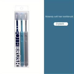 3pcs Plastic Portable Manual Toothbrush for Bathroom
